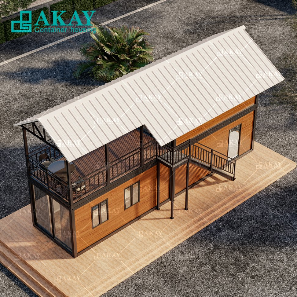 Luxury Double Storey Dormitory Modular Luxury Villas Prefabricated Building Home Prefab House Detachable Container House