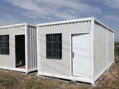 Expandable Prefabricated Container House -Modular House Foldable Steel Frame Portable Home for Office, Camping, Emergency Shelter -Quick Assembly &amp; Weatherproof