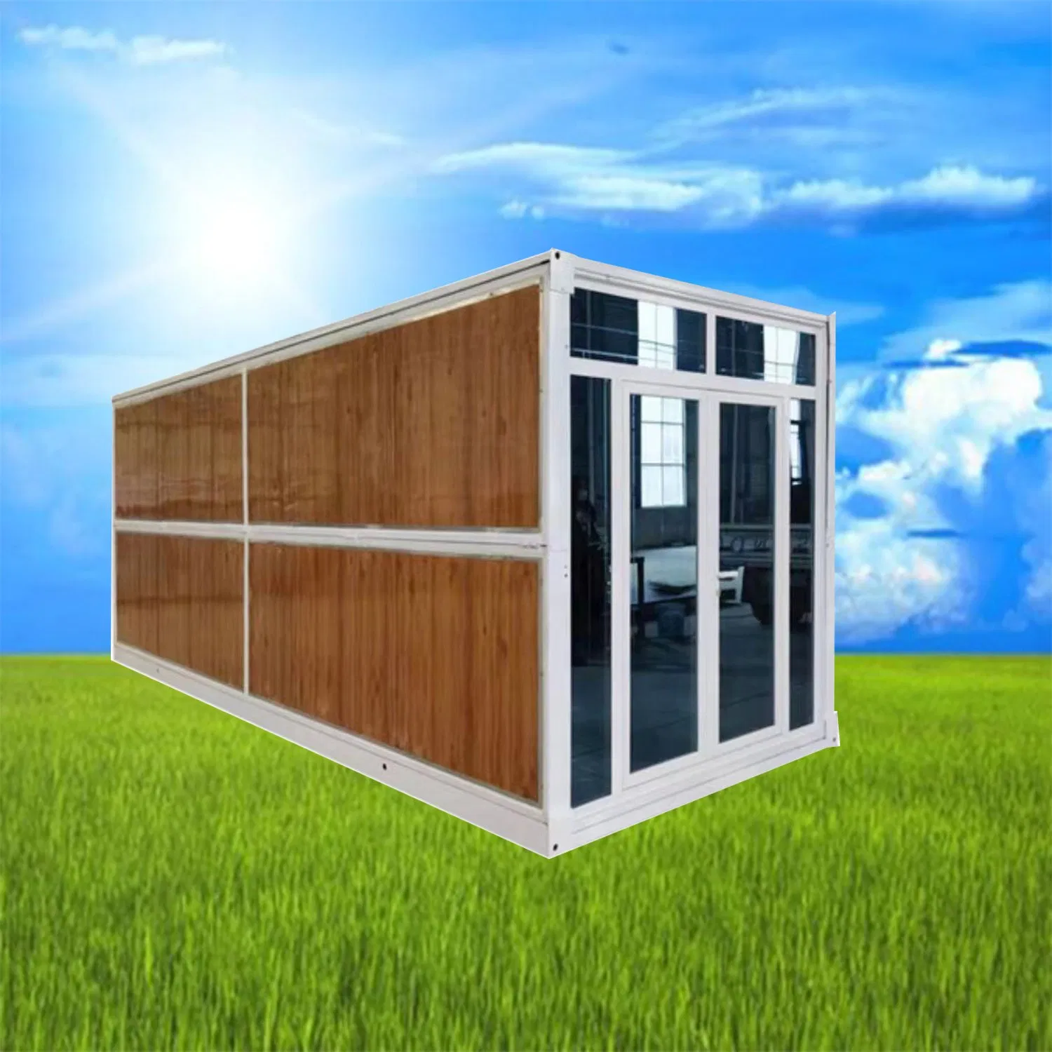 Simple Installation of Prefabricated Flat Packaging Containers for Offices/Stores/Accommodation