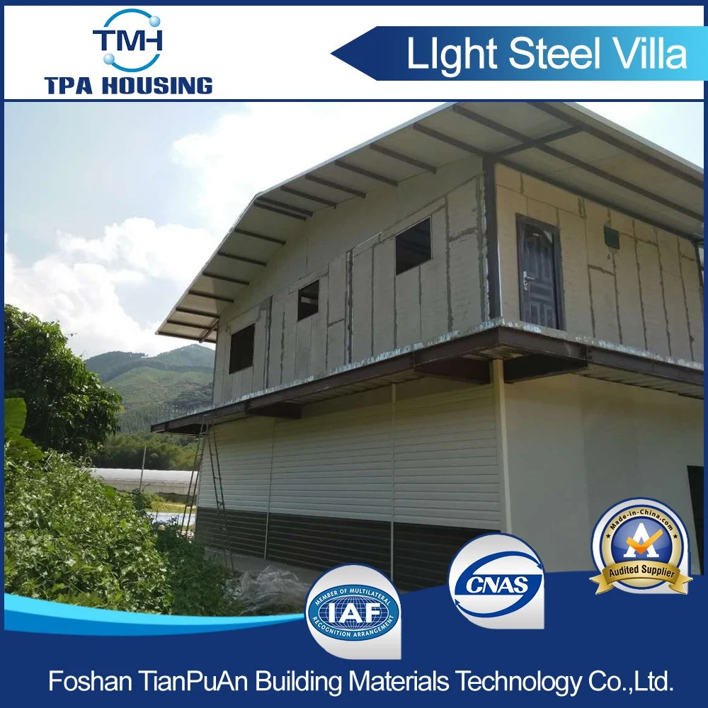Comfortable Double Storey Prefabricated Steel Structure Villa House