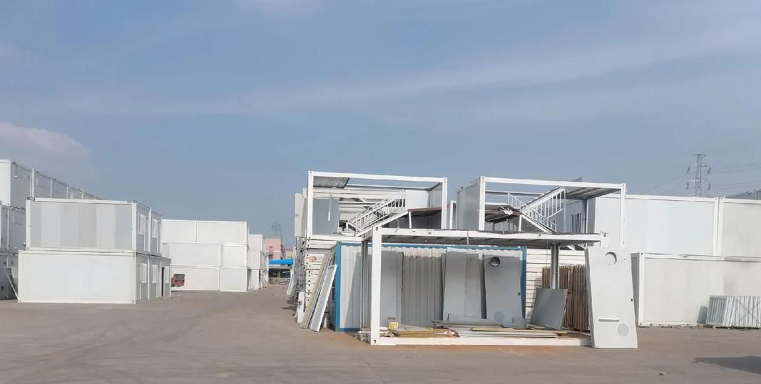 Expandable Prefabricated Container House -Modular House Foldable Steel Frame Portable Home for Office, Camping, Emergency Shelter -Quick Assembly &amp; Weatherproof