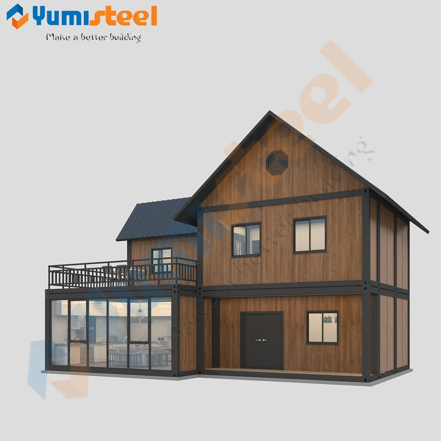 Fireproof Prefabricated Modular Luxury Container Beach Houses for Living