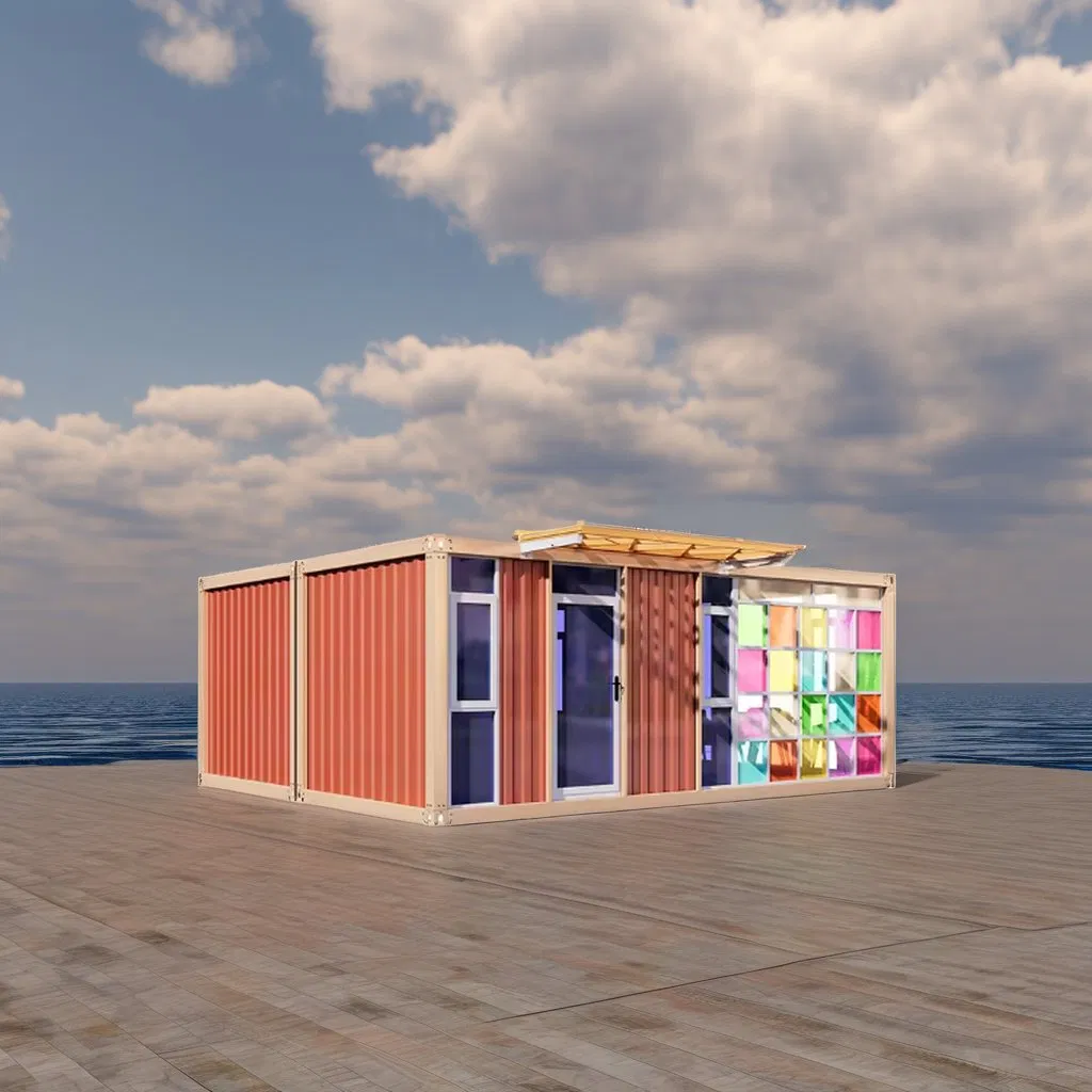 Custom Luxury Double-Storey Townhouse Prefabricated Container Villa Modern Mobile Prefab Light Steel Tiny House Flat Pack Villa