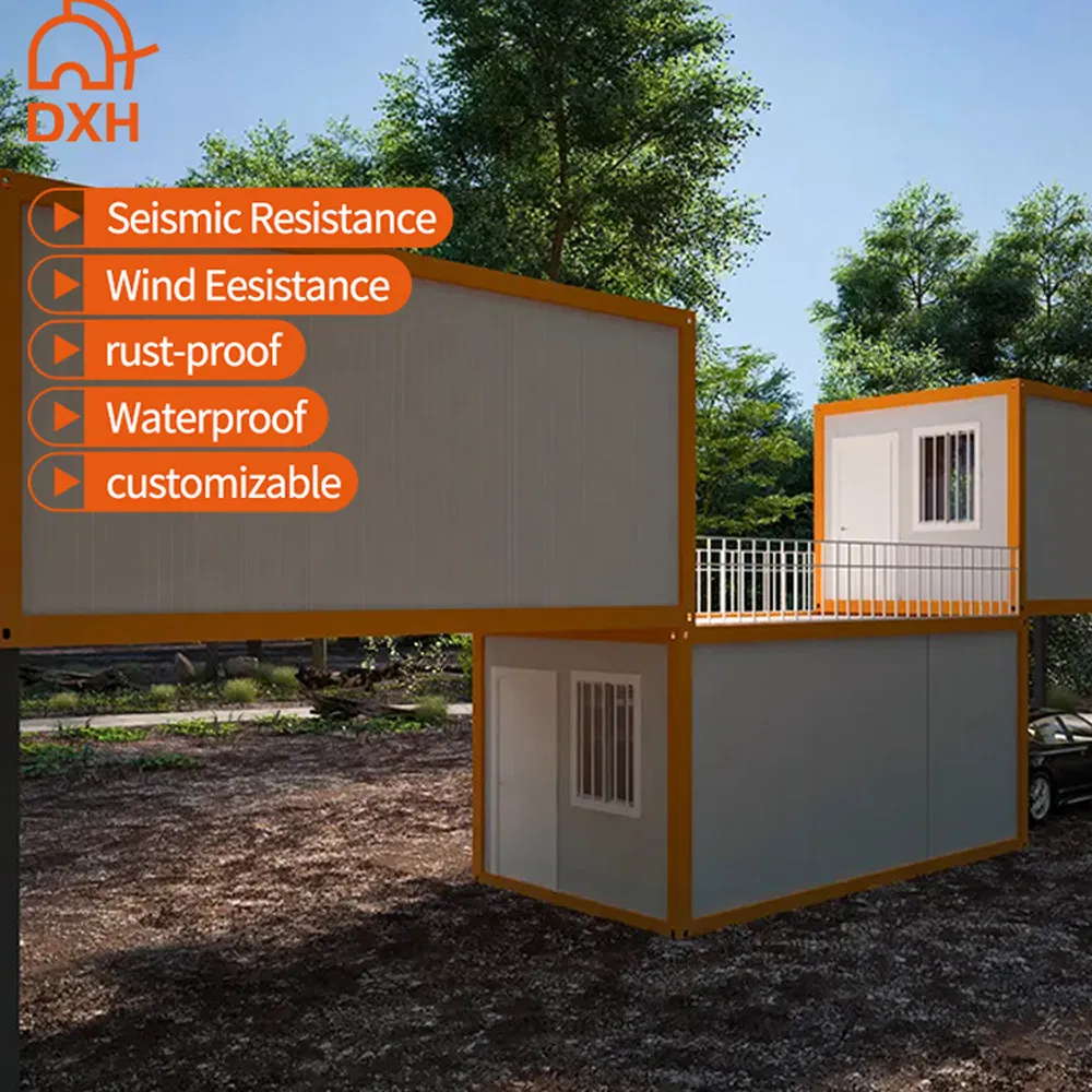 Dxh Factory Customized Office Warehouse Workshop Living Villa Prefabricated Flat Pack Container House Apartment Modern Prefab Detachable Home for Sale