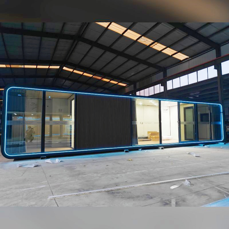 Modular Fireproof Steel Mobile Prefabricated Apple Capsule House for Camping Sites