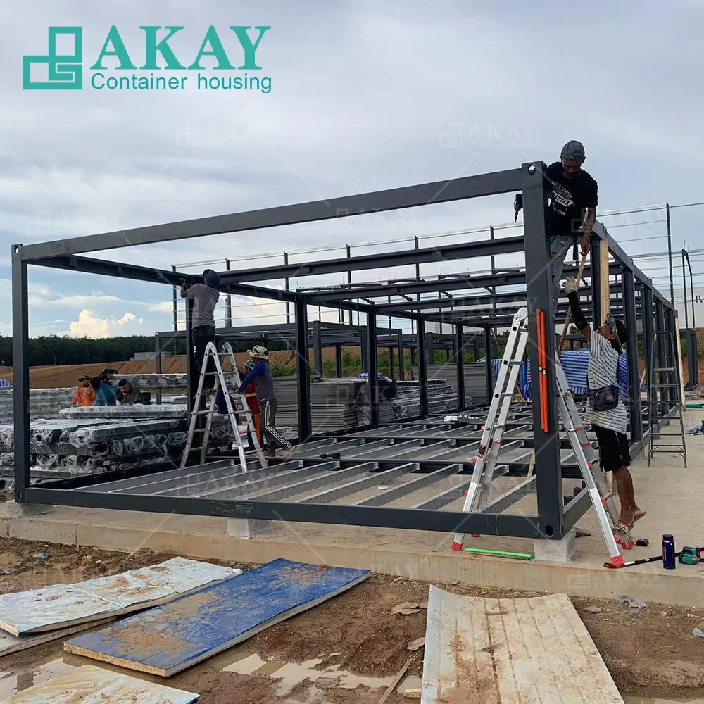 Modern Thailand Project Prefab Homes Modular Prefabricated House Fast Install Double Storey Dormitory Detachable Container House