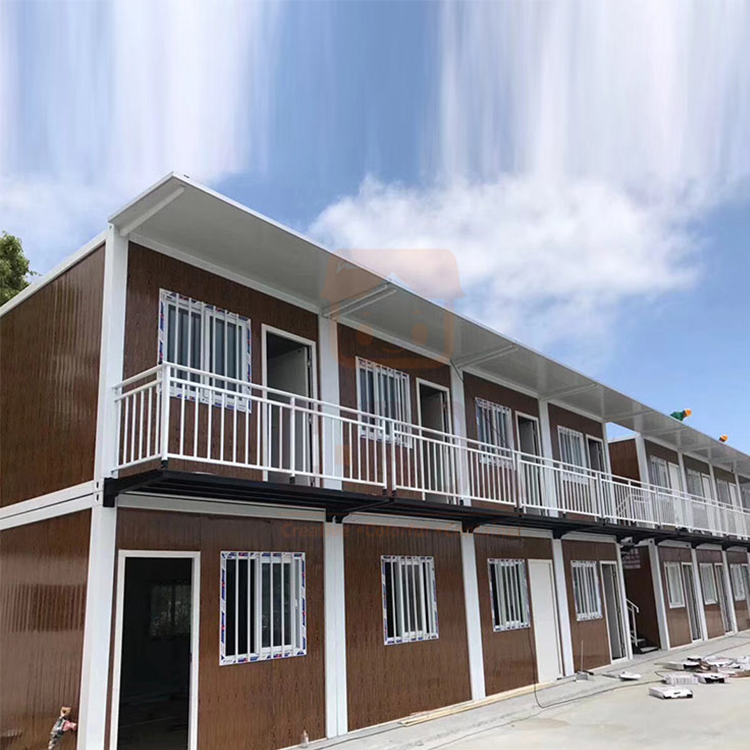 Custom Prefabricated House Container Steel Frame Double Storey Prefab House