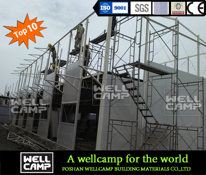 Wellcamp Economic Refugee Prefabricated Construction Site Labor Accommodation Office House Mining Camp Manufacturer