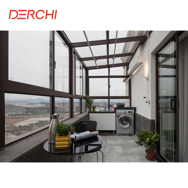 Single Multi Storey Modern Design 20 by 20 Tiny Family House Sunrooms with Balcony