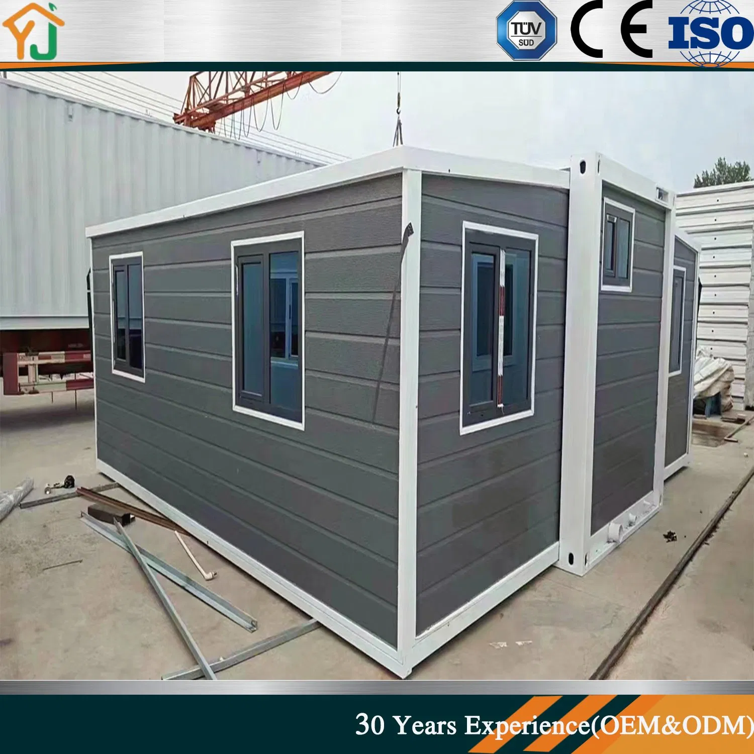 a Foldable and Expandable House Made of Steel Structural Materials Modern Luxury Architecture Family Residential Prefabricated Storage Container House