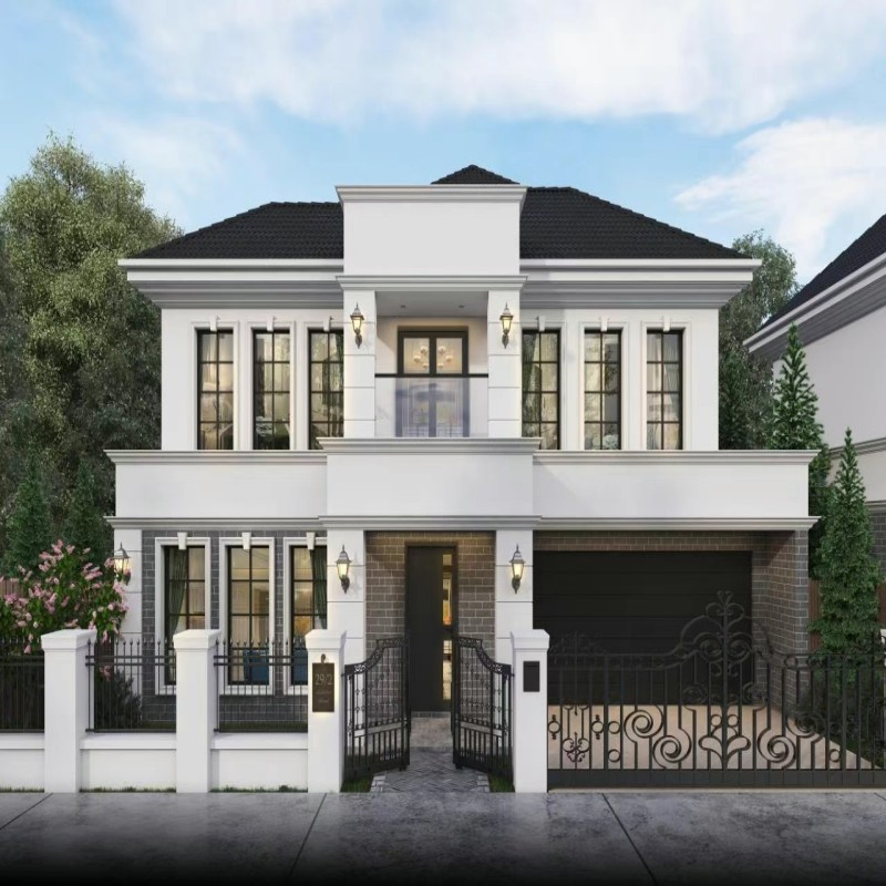 Luxury, Heat-Insulated Light Steel Modular Prefabricated House for Resort Residences