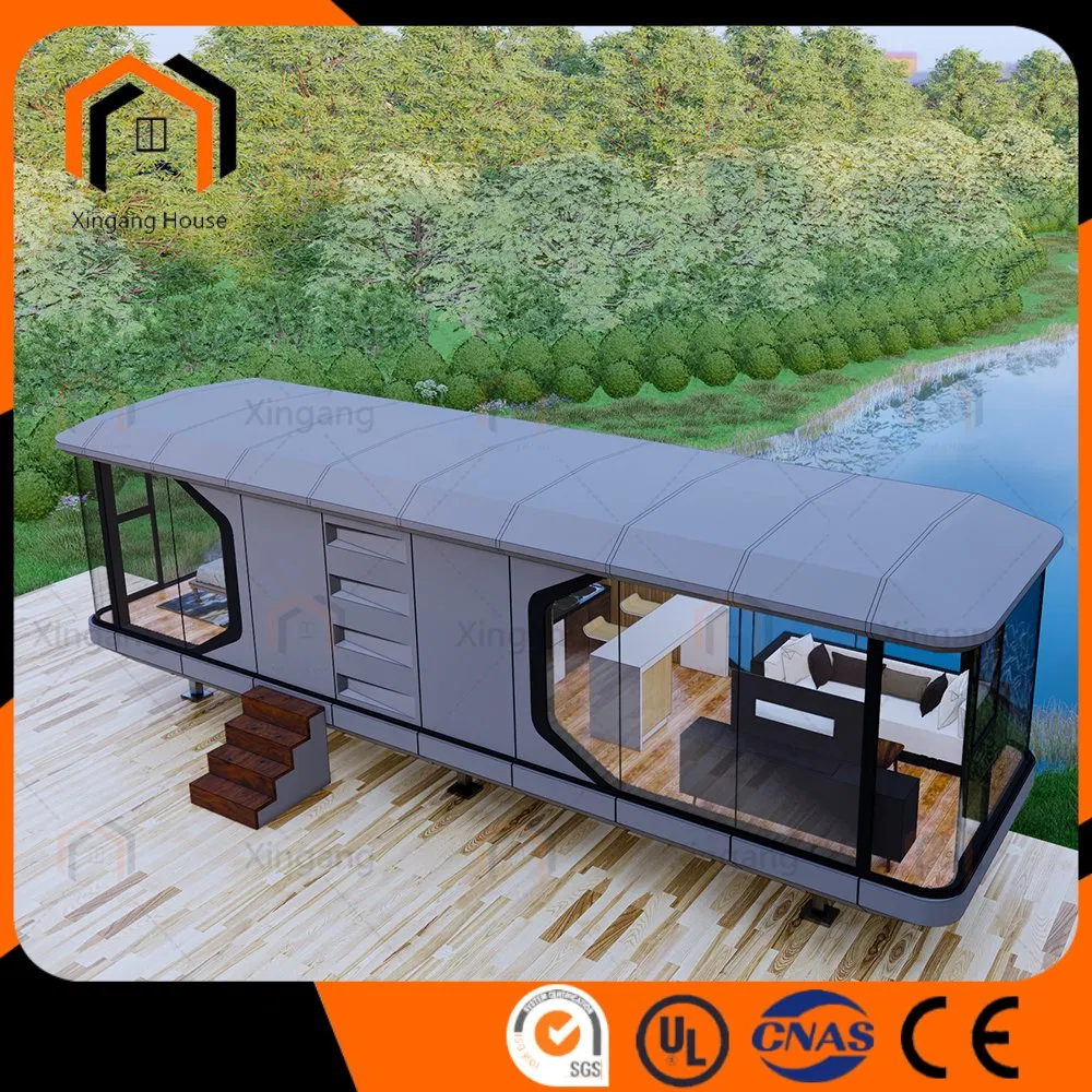Modular Luxury Prefabricated Light Steel Aluminum Customizable Space Capsule House for Living Modular House Modular Prefabricated House Capsule House