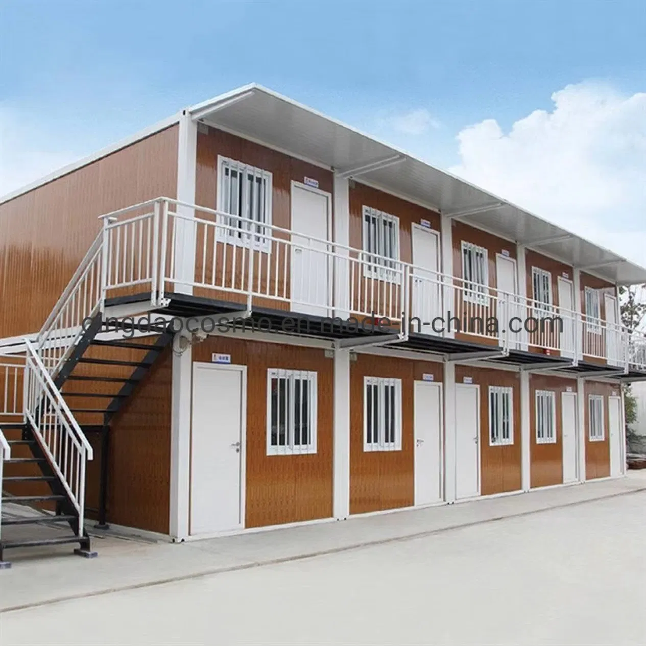 Factory Price 20FT Double Storey Prefab Modern Modular Labor Camp Detachable Container Office Prefabricated House for Sale