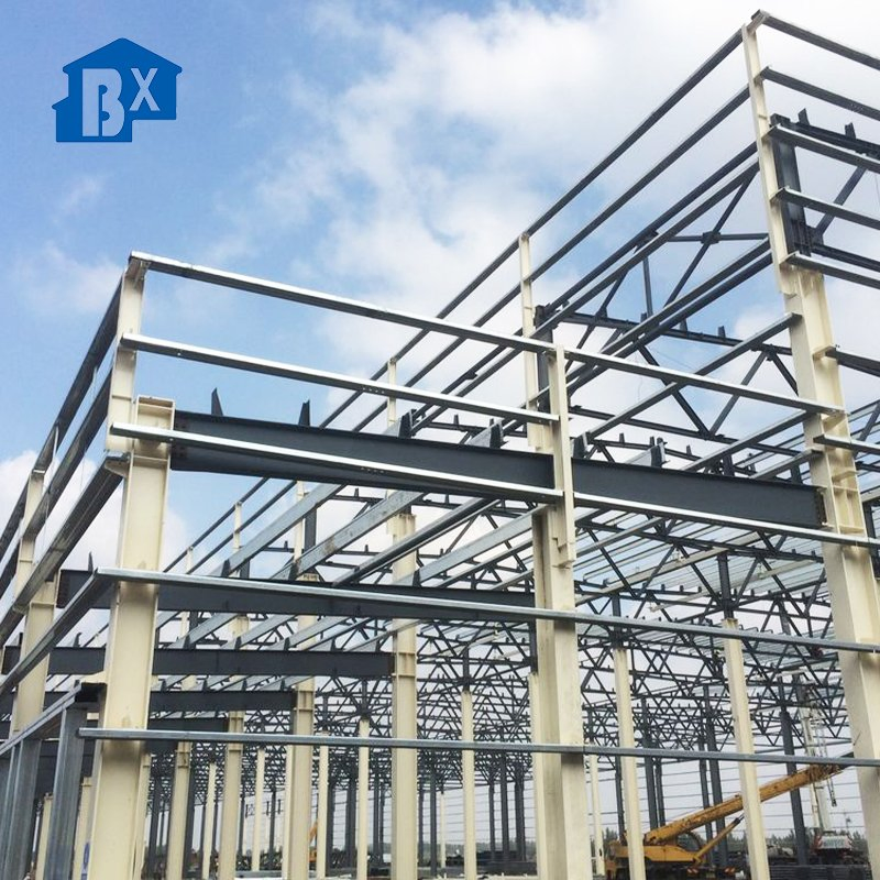 Construction of Large and Spacious Container Metal Prefab Frame Warehouses, Workshops, Factories and Steel Sheds Prefabricated Light Steel Structure Workshop
