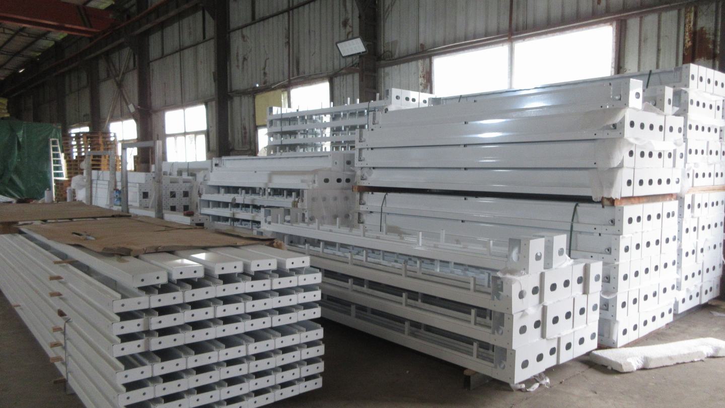 Finished prefabricated house products at REA Houses factory