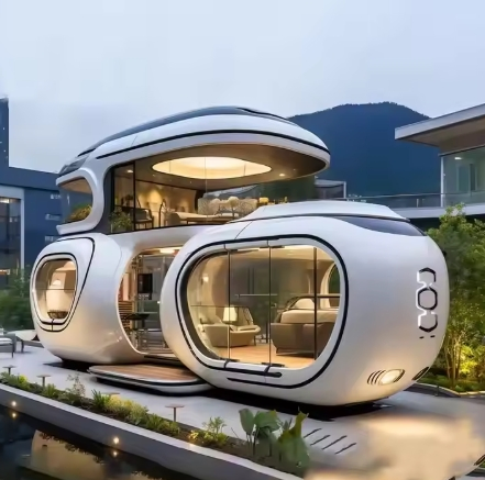 Two Bedrooms Luxury Customized Prefabricated Container House for Villa