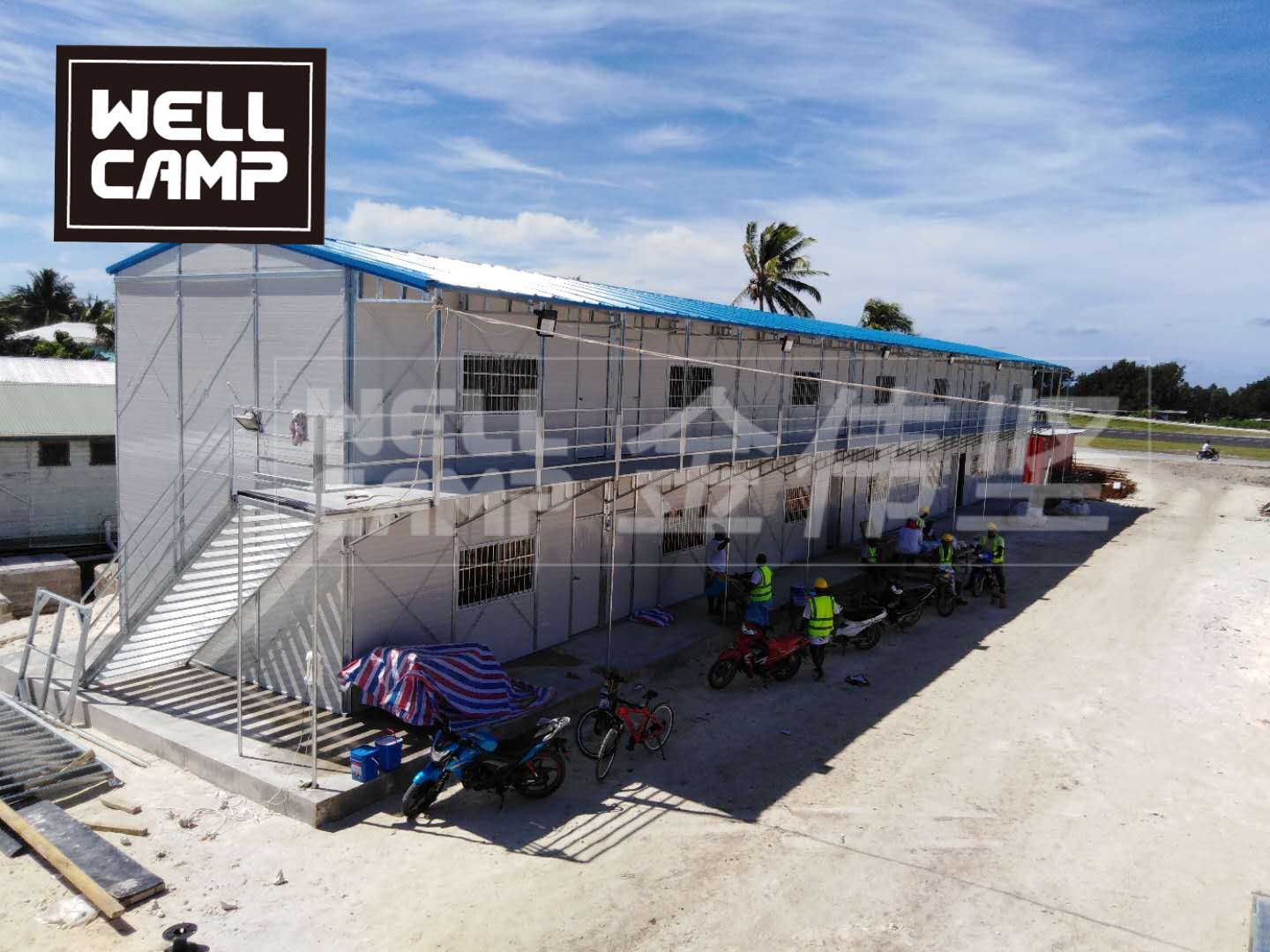 Wellcamp Economic Refugee Prefabricated Construction Site Labor Accommodation Office House Mining Camp Manufacturer