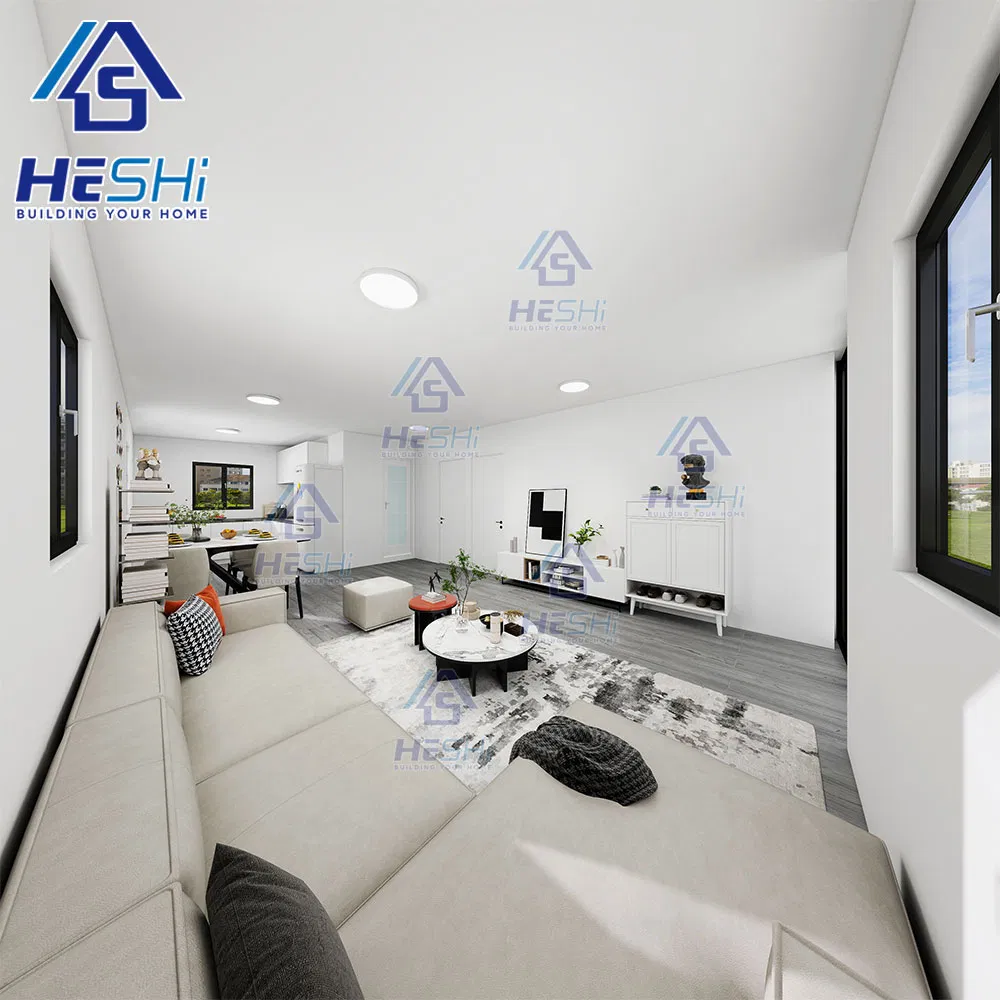 Waterproof Prefab 20FT 30FT 40FT Luxury Movable Home Two Bedroom Prefabricated Light Steel Expandable Container House