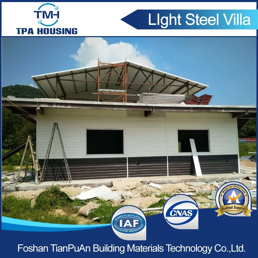 Comfortable Double Storey Prefabricated Steel Structure Villa House