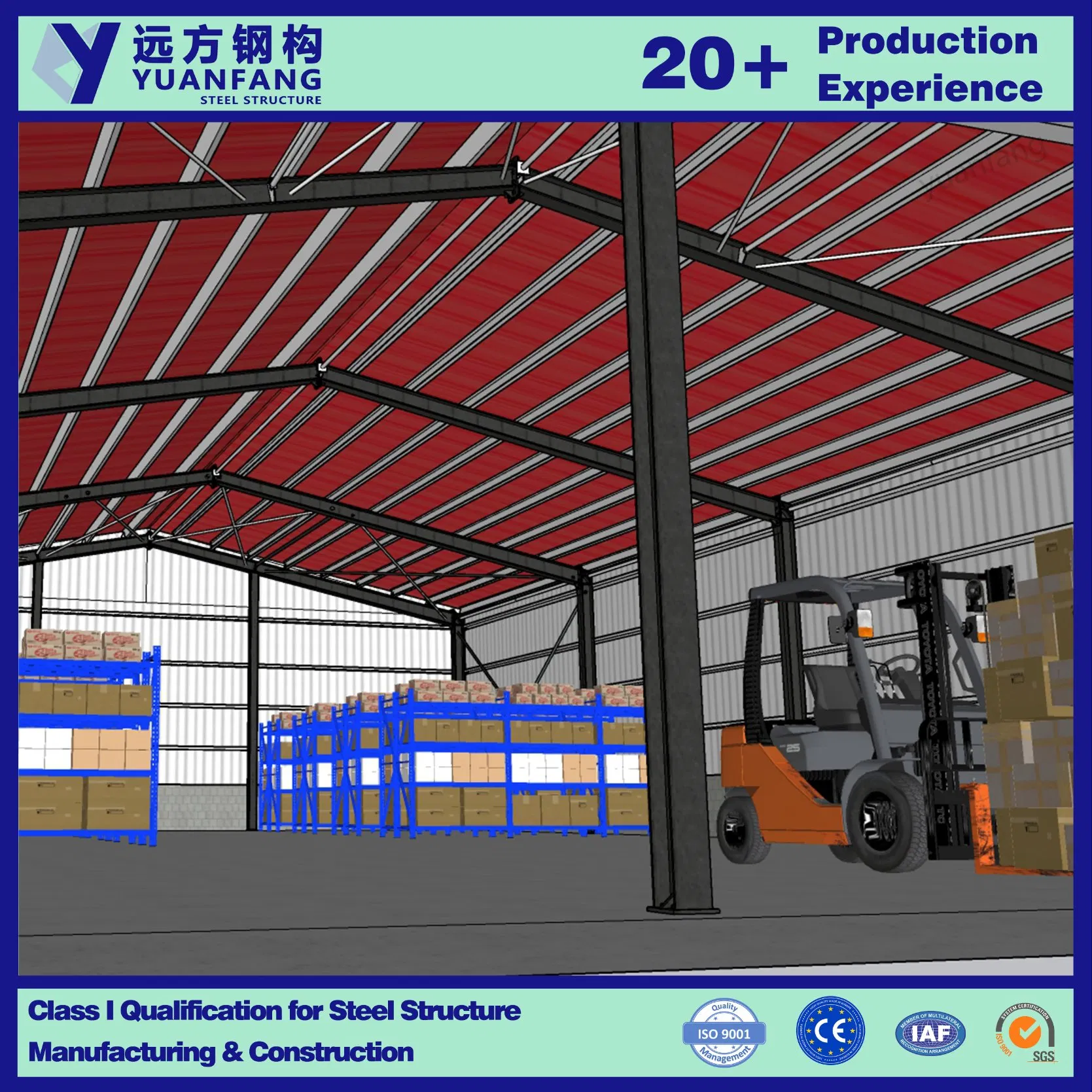 Prefabricated Modern China Modular Homes Prefab House of Steel Structure Featured Warehouse