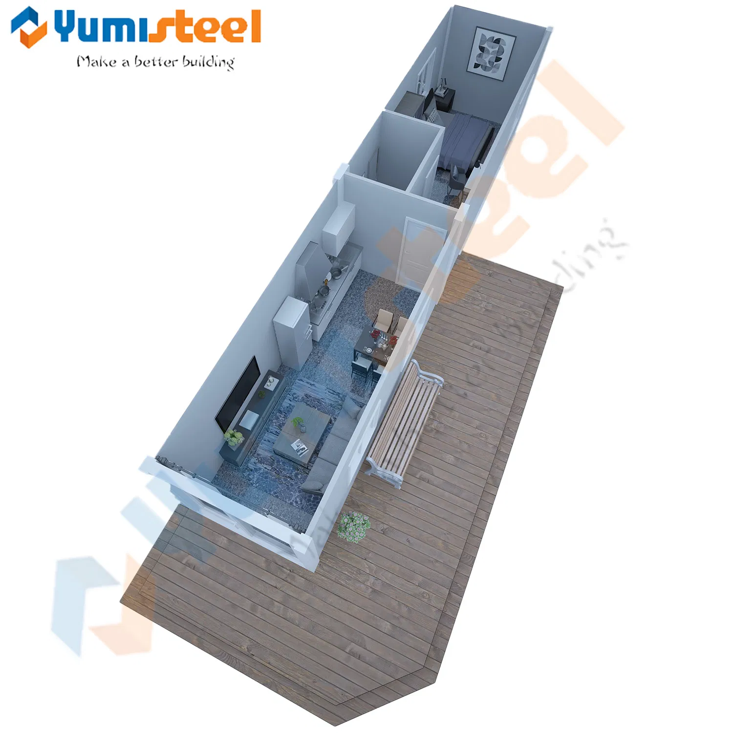Japanese-Style Modular House, Movable Heat-Insulated, Anti-Seismic, Prefabricated House, Steel Structure House Portable Villa
