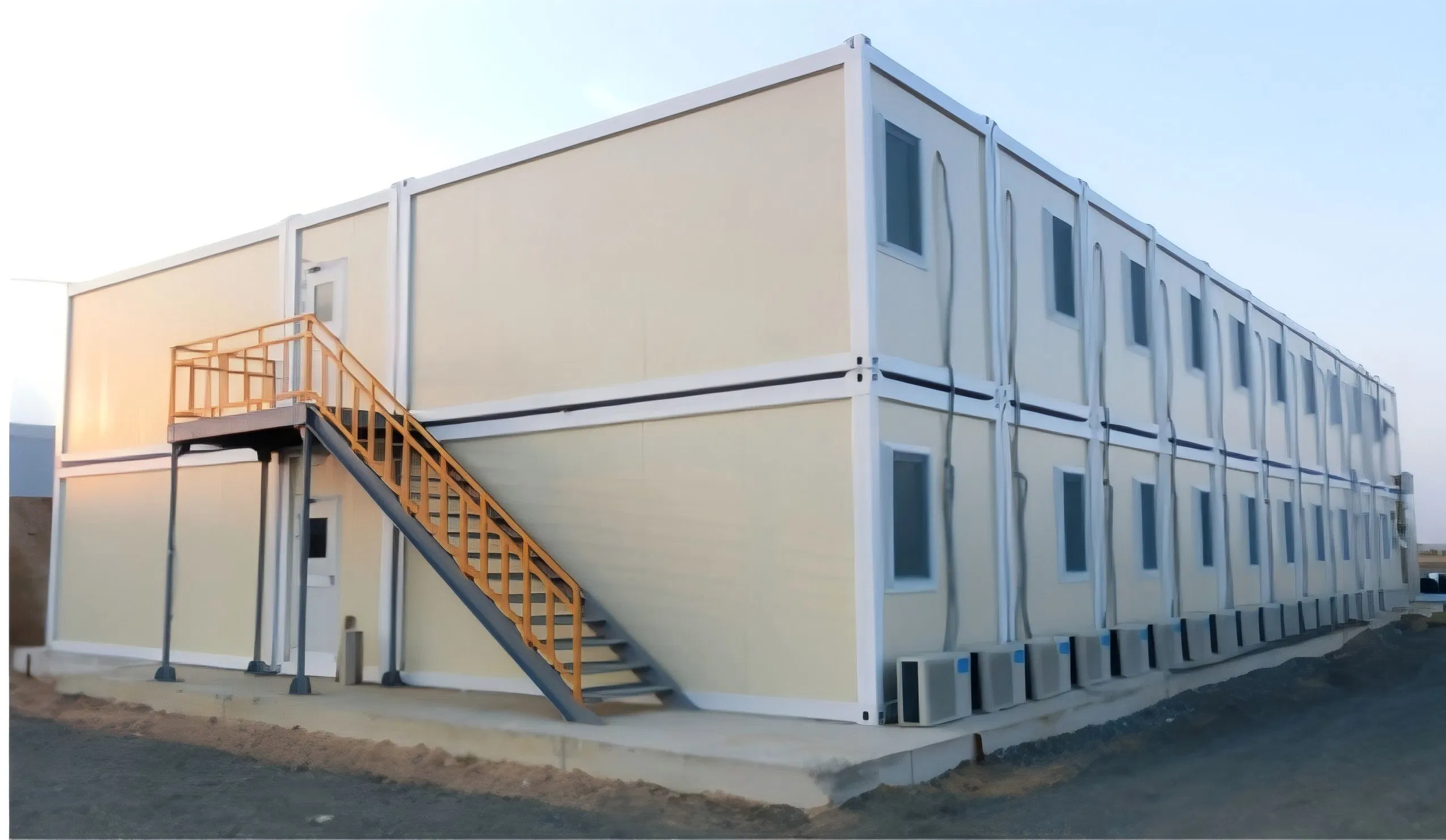 Affordable Cheap Double-Storey Cabin Dormitory Prefabricated/Prefab Capsule House