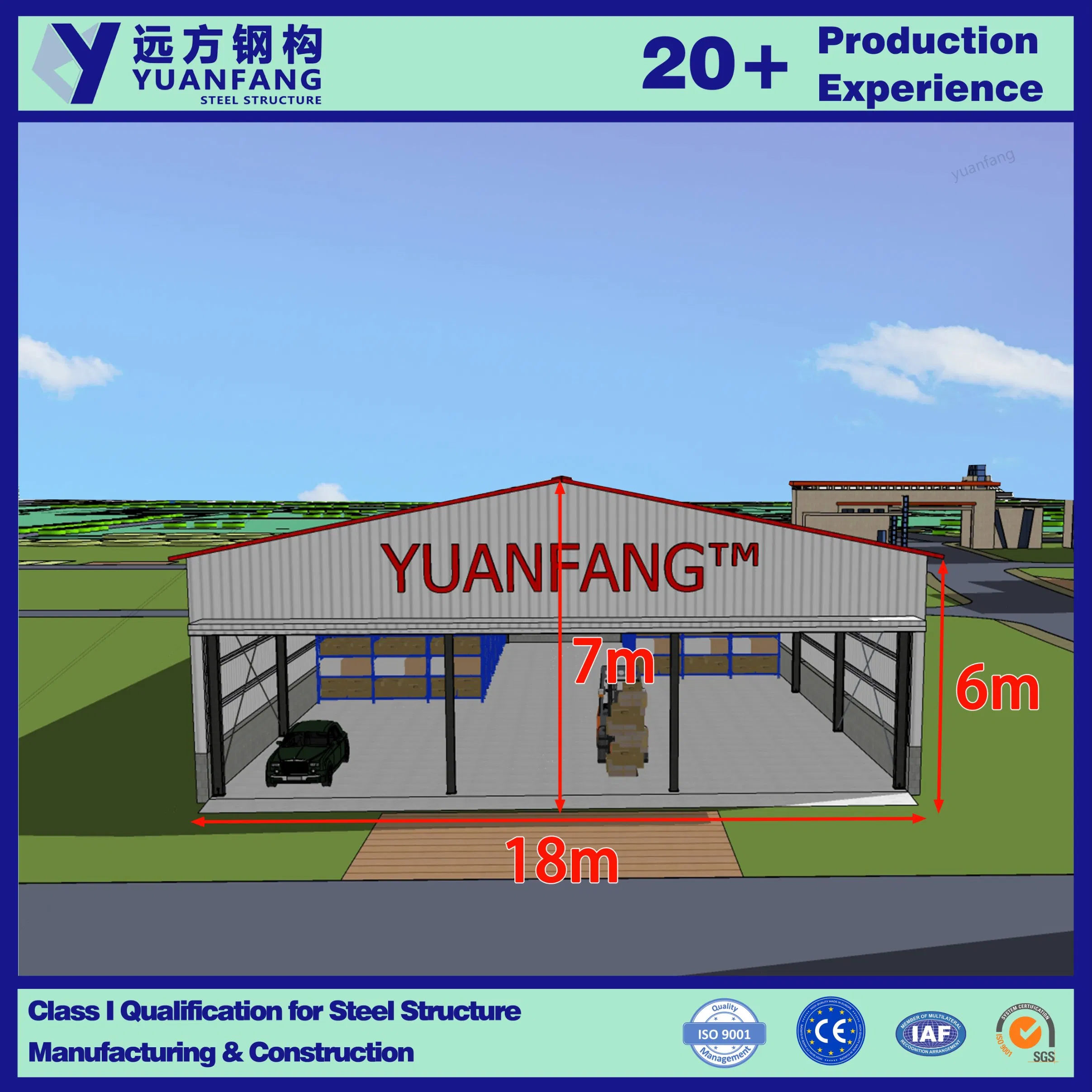 Prefabricated Modern China Modular Homes Prefab House of Steel Structure Featured Warehouse