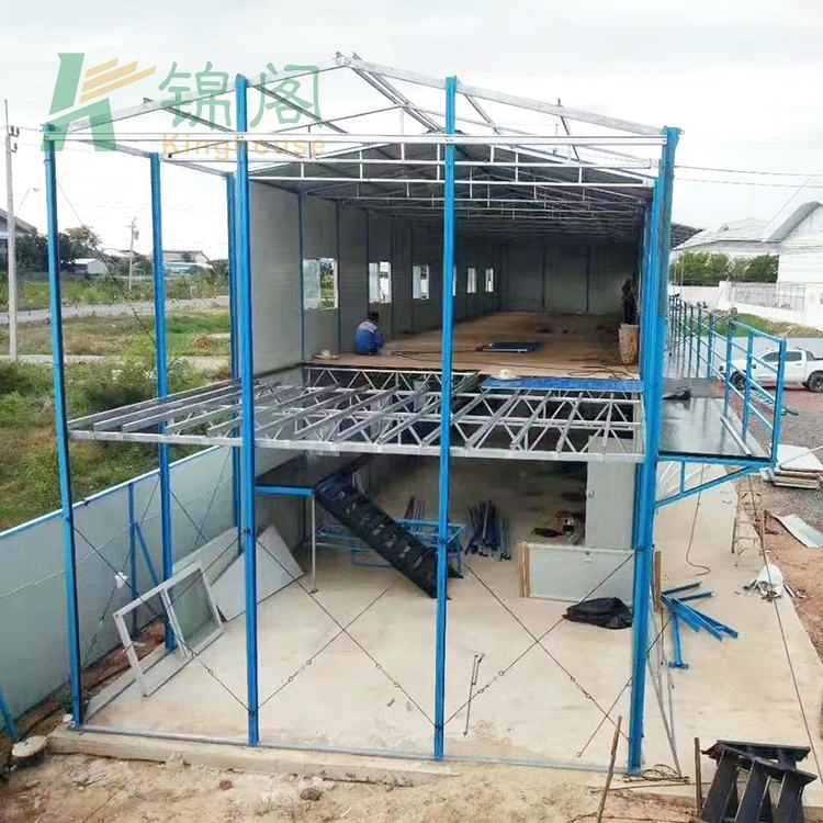 Prefabricated Movable Steel House Labor Camp Portable Sandwich Panel K Houses for Dormitory
