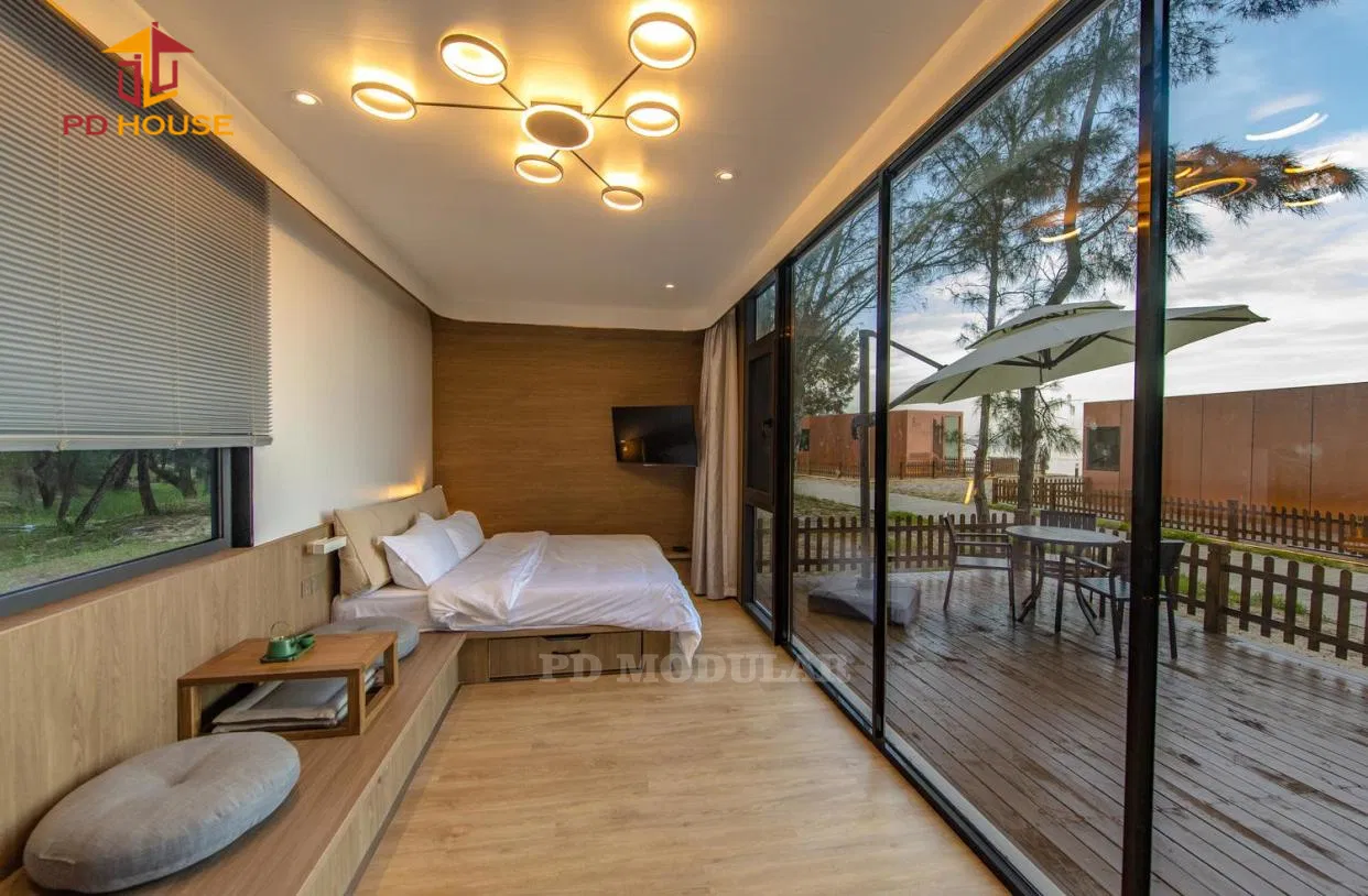 Beachfront Room Container House Bedroom Prefabricated Waterproof Customized Holiday Container Home