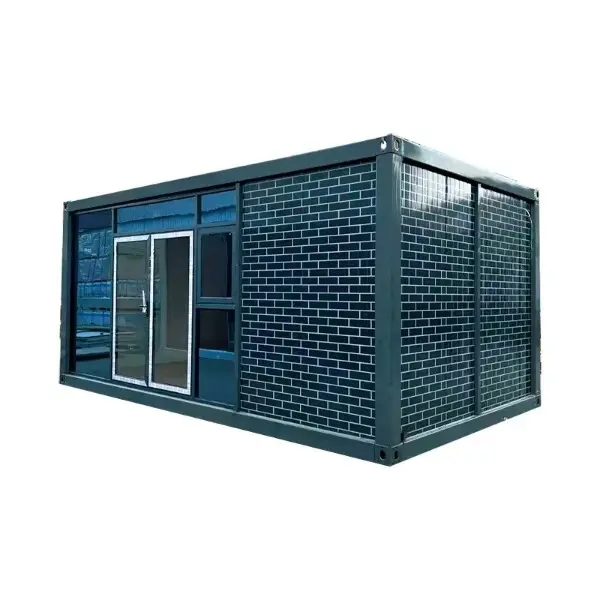 Flat Packed Prefabricated Container House with off Grid Solar Panel System