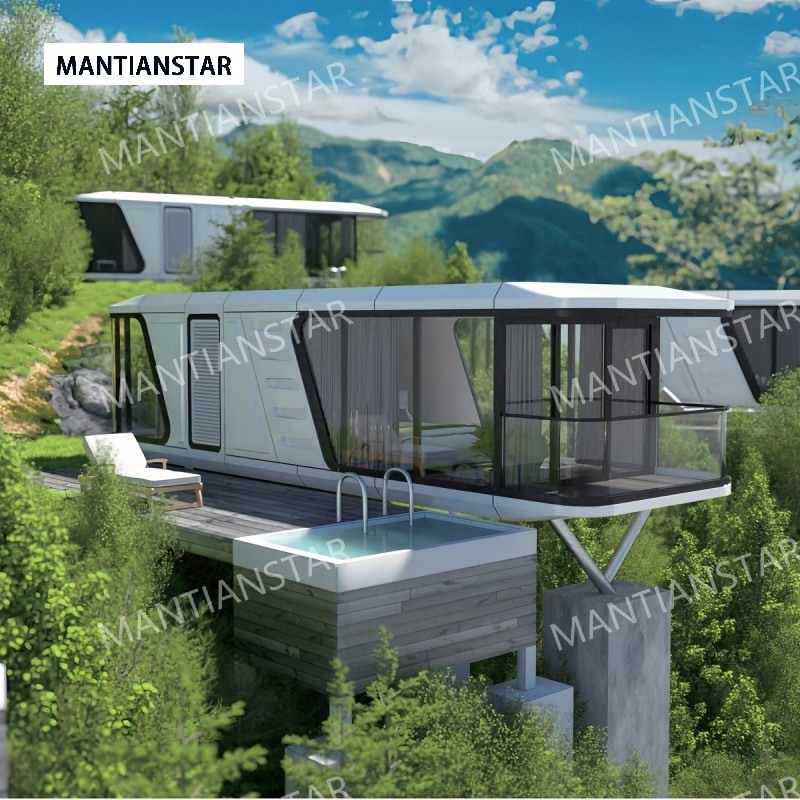 Hot Sale Modern Luxury Expandable Container Waterproof Windproof Prefabricated Villa Capsule Vessel House