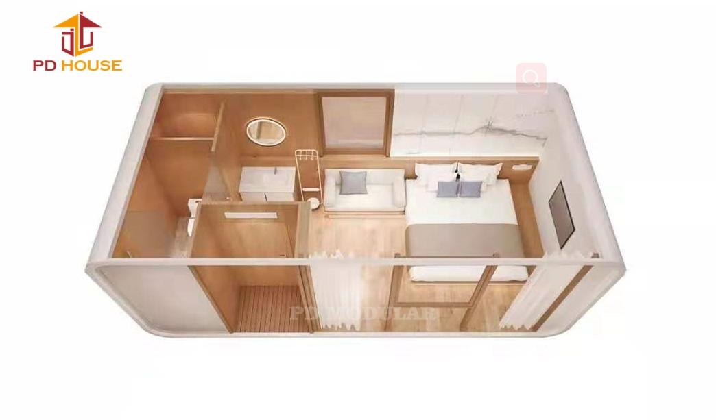 Beachfront Room Container House Bedroom Prefabricated Waterproof Customized Holiday Container Home