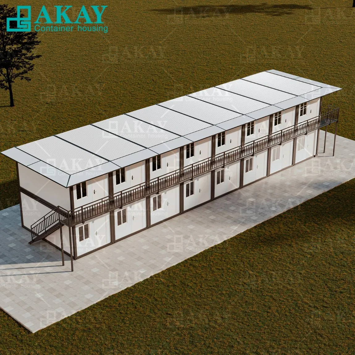 Double-Storey Staff Dormitory Apartment Engineering Project Modular Prefabricated Homes Container Houses Prefab House