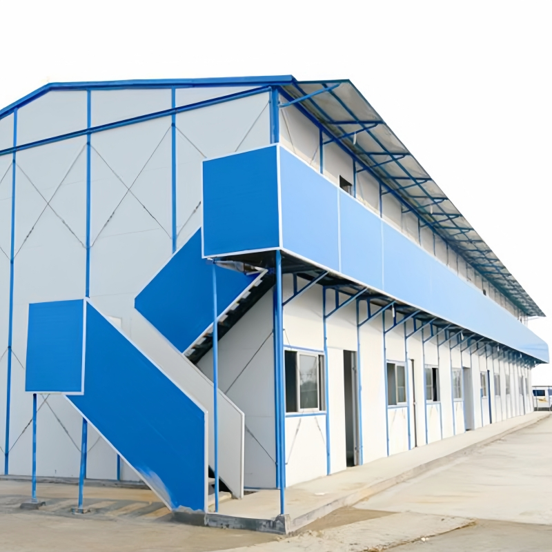 EPS Sandwich Panel Prefab Warehouse Steel Structure K/T Prefabricated House Metal Building