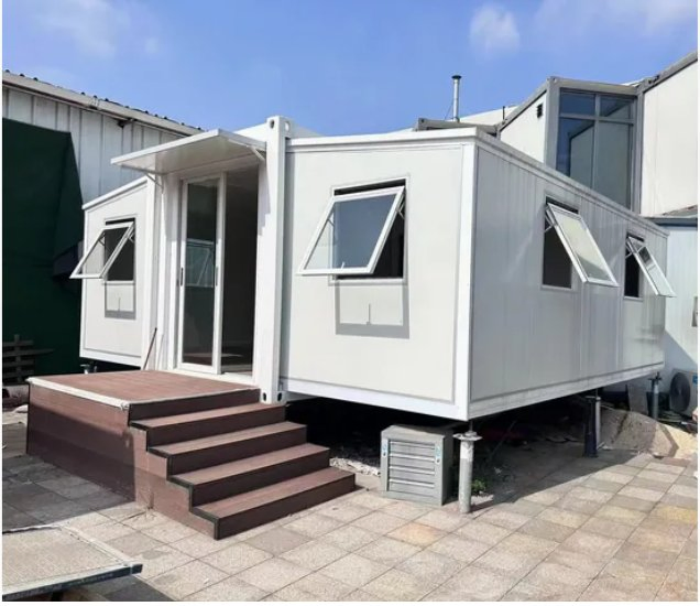 Sandwich Panel Container House Waterproof Office Building Prefab Warehouse Homes Prefabricated Folding Apartment with 2 Rooms
