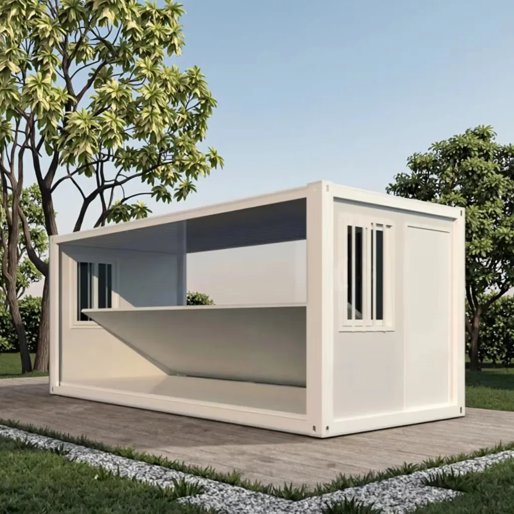 Prefab Folding House Prefabricated Double Storey Portable Foldable Flat Pack Container House