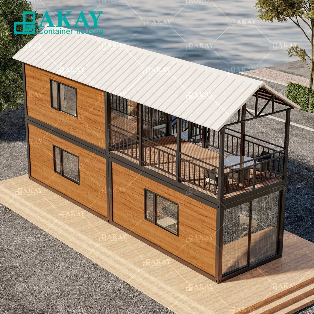 Luxury Double Storey Dormitory Modular Luxury Villas Prefabricated Building Home Prefab House Detachable Container House
