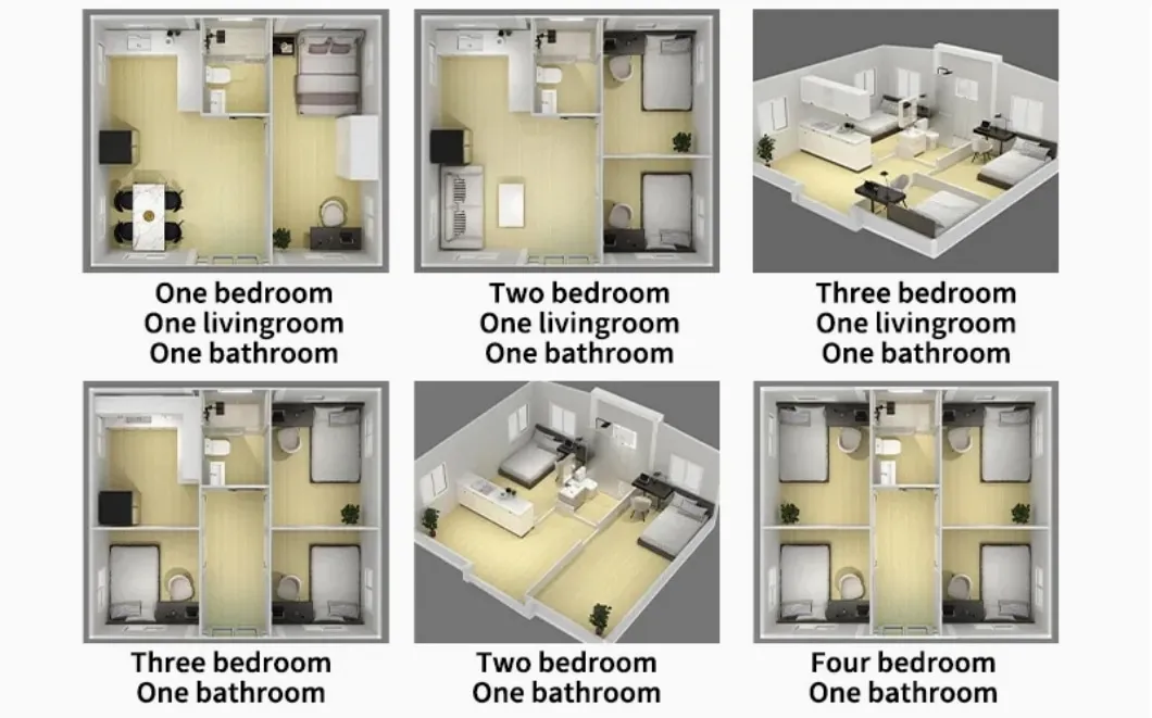 20 Feet Different Layouts