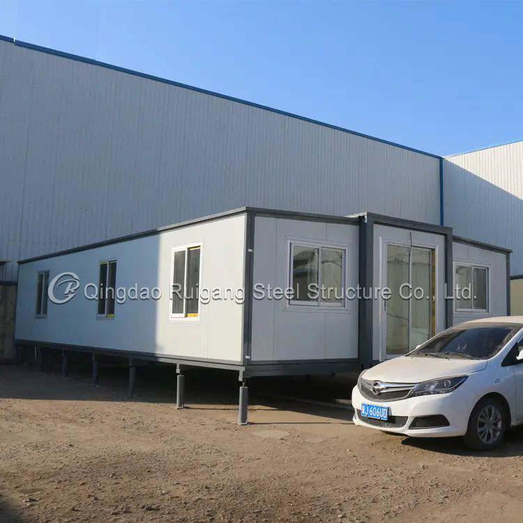 Expandable Prefabricated Container House -Modular House Foldable Steel Frame Portable Home for Office, Camping, Emergency Shelter
