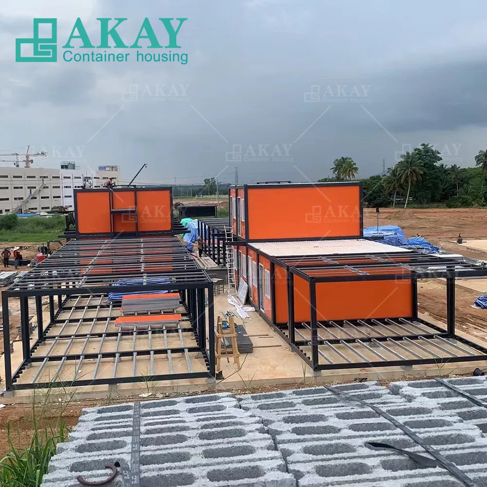 Modern Thailand Project Prefab Homes Modular Prefabricated House Fast Install Double Storey Dormitory Detachable Container House