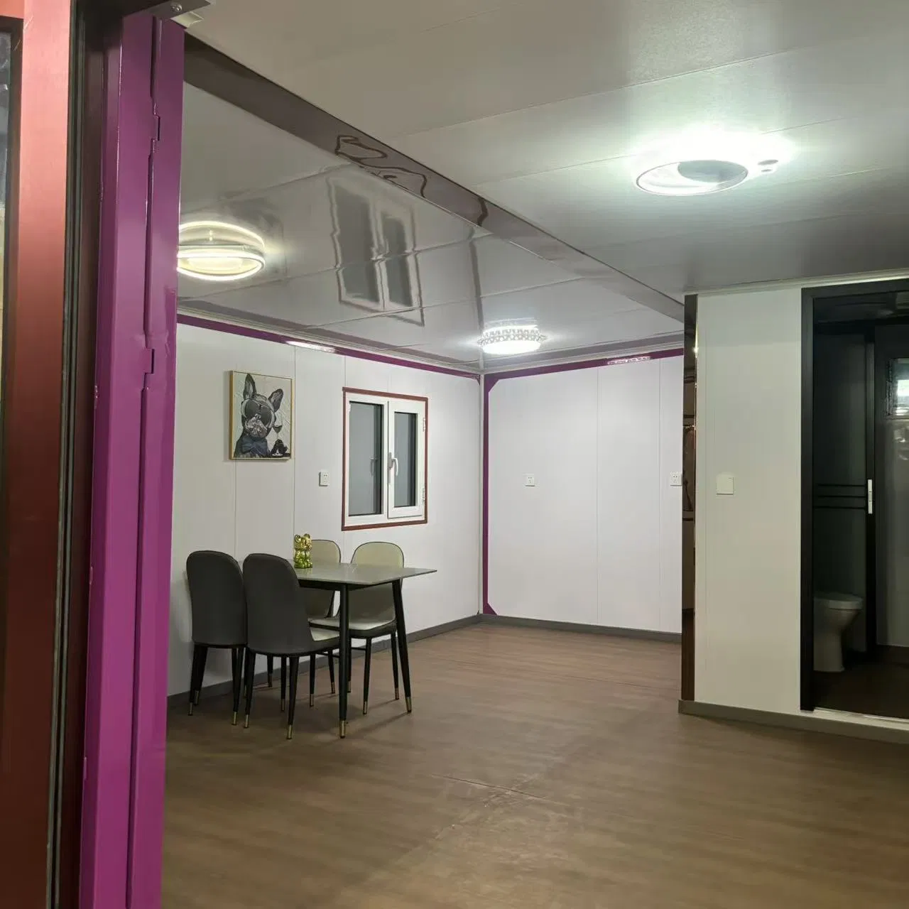 Factory Direct Sales Fireproof Prefabricated House Luxury Residential Light Steel House Villa Detachable Container House PU Sandwich Panel