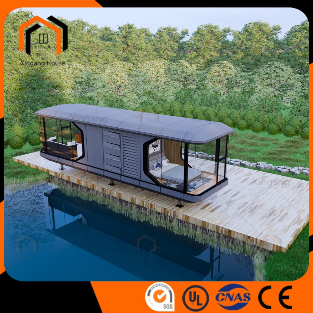 Modular Luxury Prefabricated Light Steel Aluminum Customizable Space Capsule House for Living Modular House Modular Prefabricated House Capsule House