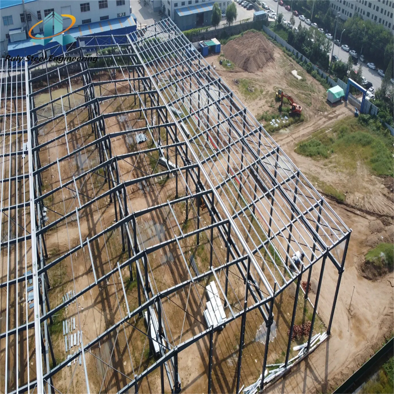 China Prefabricated Steel Construction Factory High Quality Prefabricated Steel Warehouse Designed Steel Structure Building Customized Workshop with Low Price