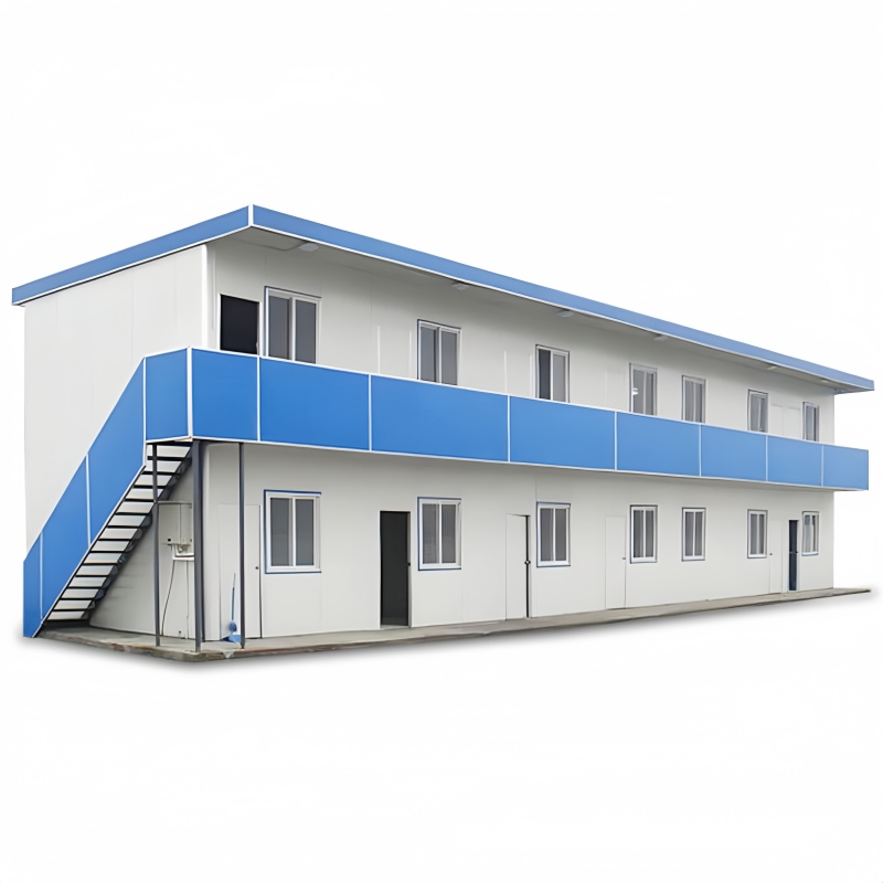 Waterproof EPS Sandwich Panel Prefab Warehouse Steel Structure House K/T Type House Prefabricated House Building