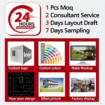 Fast Build Low Price Double Storey Modular Flat Pack Living Modular Prefabricated Container Van House for Sale Philippines