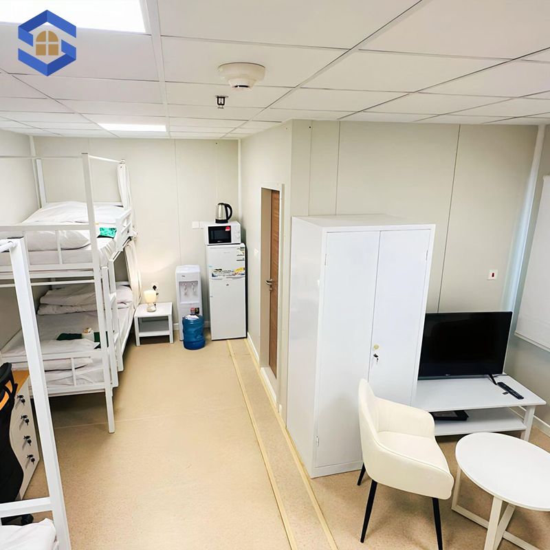 Quick Assembly Office House Soundproof Southeast Asia Project Double-Storey Portable Prefabricated House for Mining Camp Living