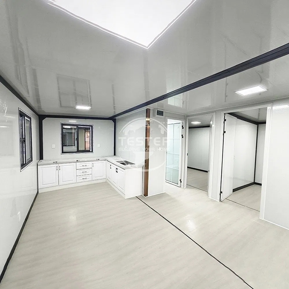 Anti-Seismic 30FT Light Prefabricated Green Portable Container House for Emergency Shelter Areas