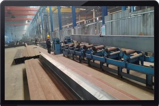 Steel section straightening