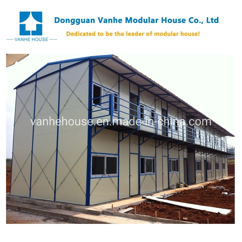 Single Storey Light Steel Structure Prefabricated Sandwich Panel House with Small Kitchen Design