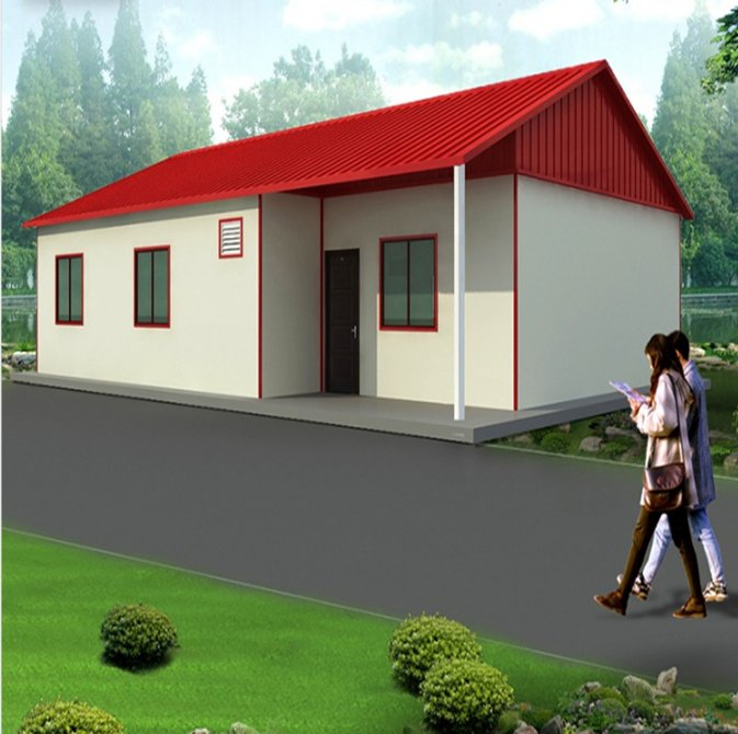 68 Sqm Prefab House Prefabricated House with EPS Sandwich Panel